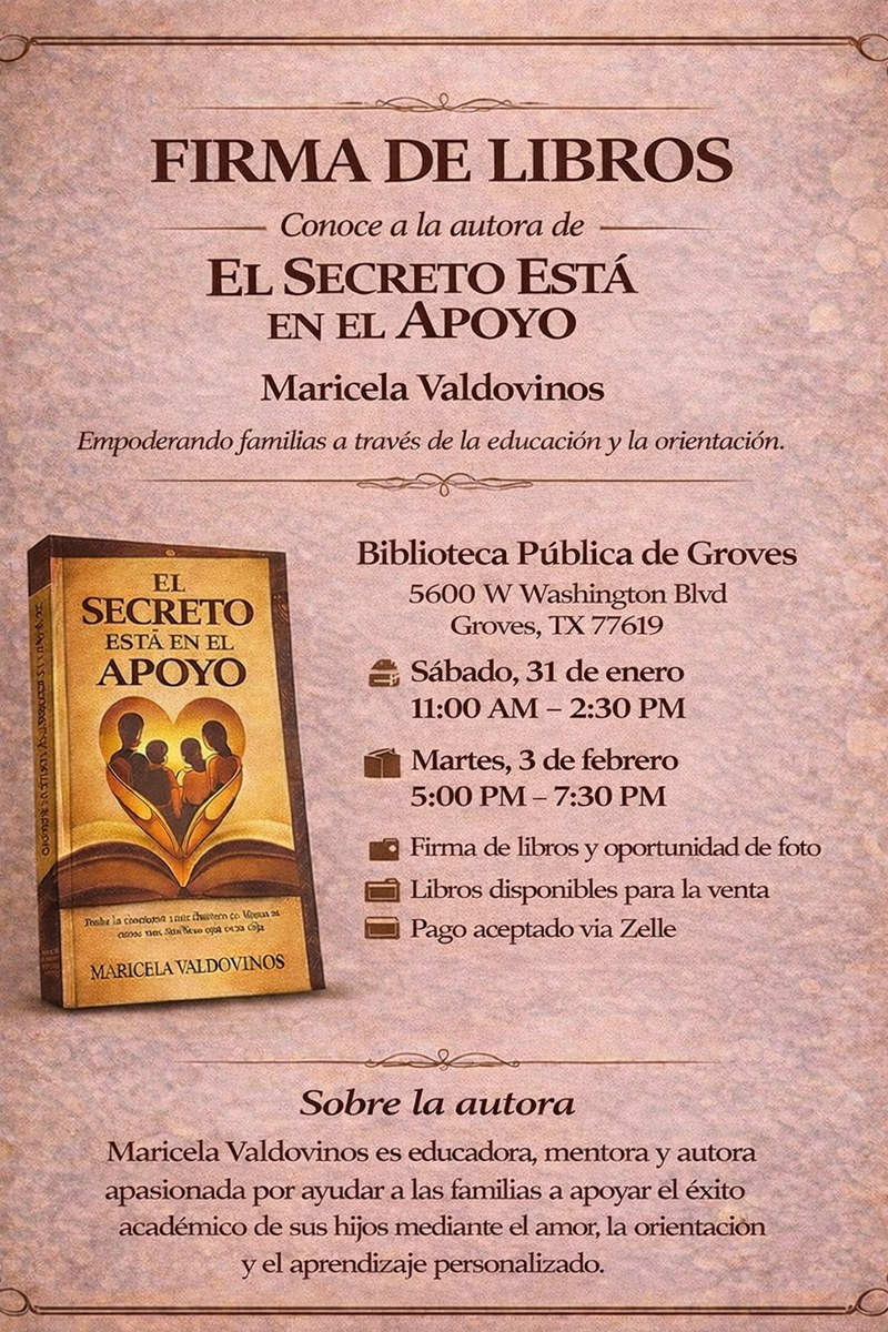 Local Author Book Signing  - Firma de Libros, Conoce a la autora